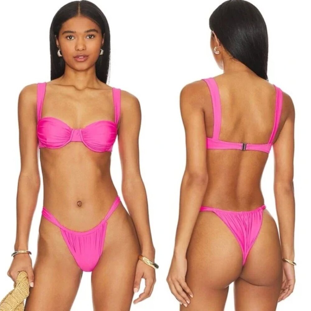 Belle The Label - Swim Candy Pink Oracle Bikini Top